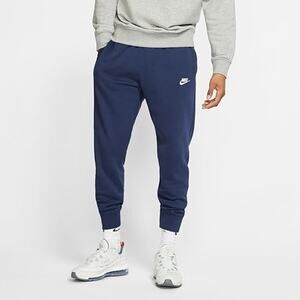 NEW Nike Club Fleece Joggers Men’s Pants Navy Blue Size Large BV2671-410